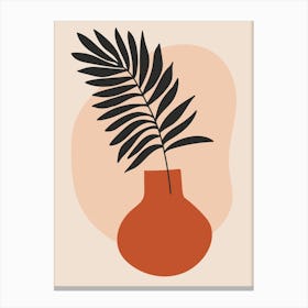 Vase, Boho, Bohemian, Botanical, Neutral, Home, Style, Decor, Kitchen, Bedroom, Living Room, Art, Inspo, Wall Print Canvas Print