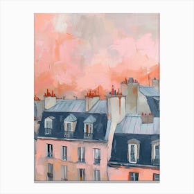 Paris Rooftops Morning Skyline 8 Toile